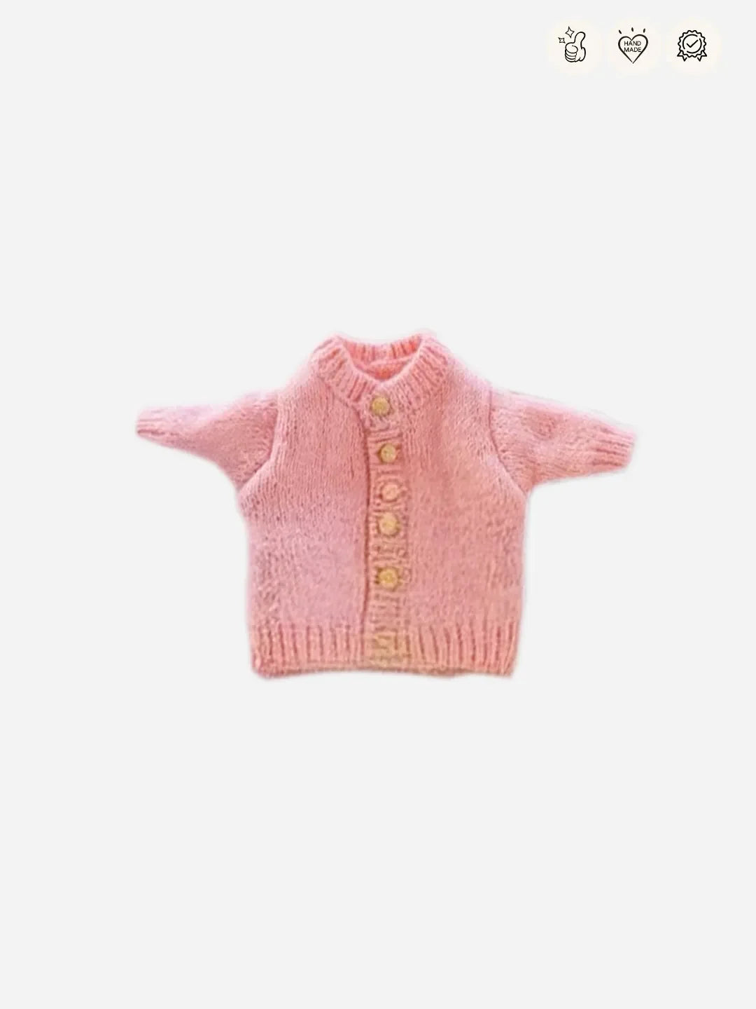 LABUBU Clothes Knitted Cardigan and Yarn Skirt Outfit