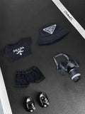 LABUBU Outfits Prada Black T-shirt