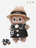 LABUBU Clothes Chanel Camellia Black and White Outift