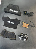 LABUBU Clothes Jackson Wang Black Outift