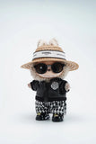 LABUBU Clothes Chanel Black Houndstooth Outift