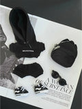 LABUBU Clothes Balenciaga Black Hoodie Outfit