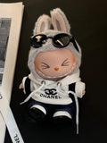 LABUBU Clothes Chanel Black And White Hoodie Dress