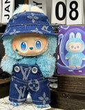 LABUBU Cowboy Hat & Overalls Outfit