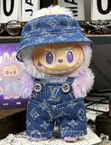 LABUBU Cowboy Hat & Overalls Outfit