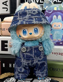 LABUBU Cowboy Hat & Overalls Outfit