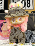 LABUBU Cowboy Hat & Overalls Outfit