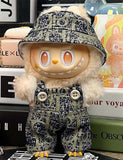 LABUBU Cowboy Hat & Overalls Outfit