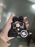 LABUBU Clothes Chanel Camellia Black and White Outift
