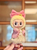 LABUBU Clothes Knitted Cardigan and Yarn Skirt Outfit