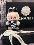 LABUBU Clothes Chanel Camellia Black and White Outift