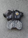 LABUBU Clothes Chanel Black Houndstooth Outift