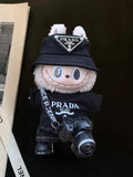 LABUBU Outfits Prada Black T-shirt