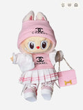 LABUBU Clothes Chanel Pink Pleated Skirt Outift